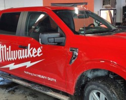 2021 Ford f150 auto glass replacement in Windsor